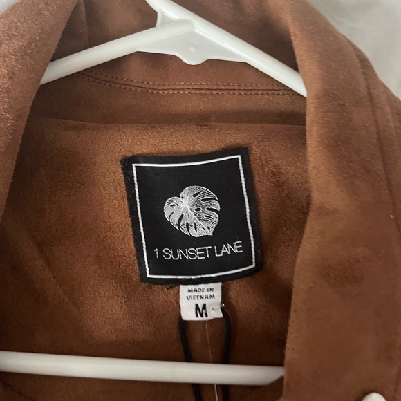 sunset lane (leather?) jacket never worn size medium - Picture 2 of 2